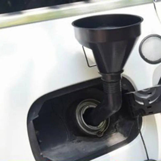 Flexible Spout Oil Funnel with Filter - Black