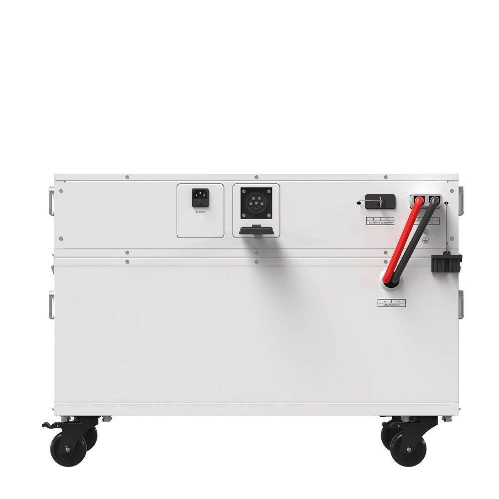 Powerhouse Gold PE 7,200-Watt Electric Switch Solar Generator with (2) 410-Watt Panels, Power Transfer Kit and Wheels