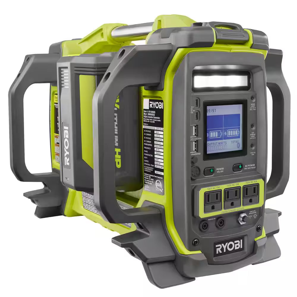 40V 1800-Watt Portable Battery Inverter Power Station and 4-Port Charger (Tool Only)