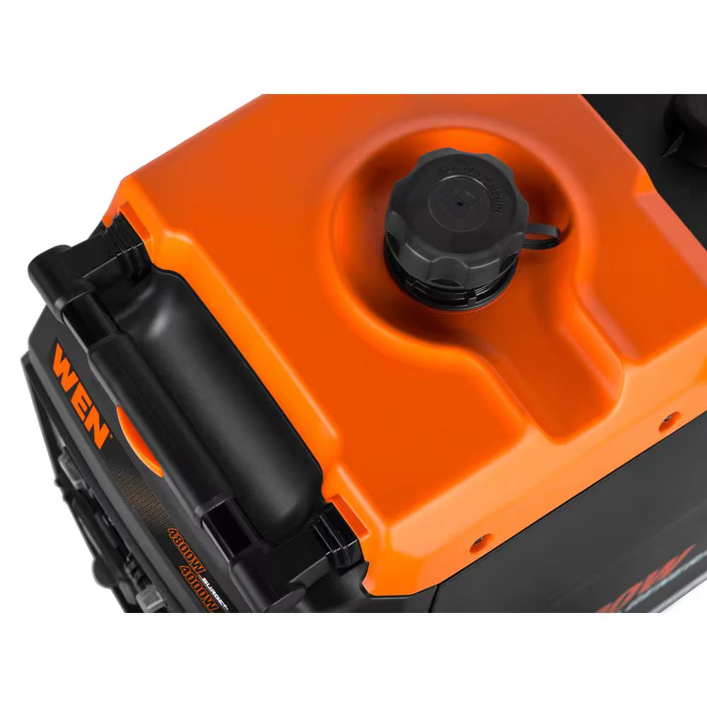 Quiet and Light-Weight 4800W Dual Fuel Rv-Ready Electric Start Portable Inverter Generator, Fuel Shut Off, CO Watchdog