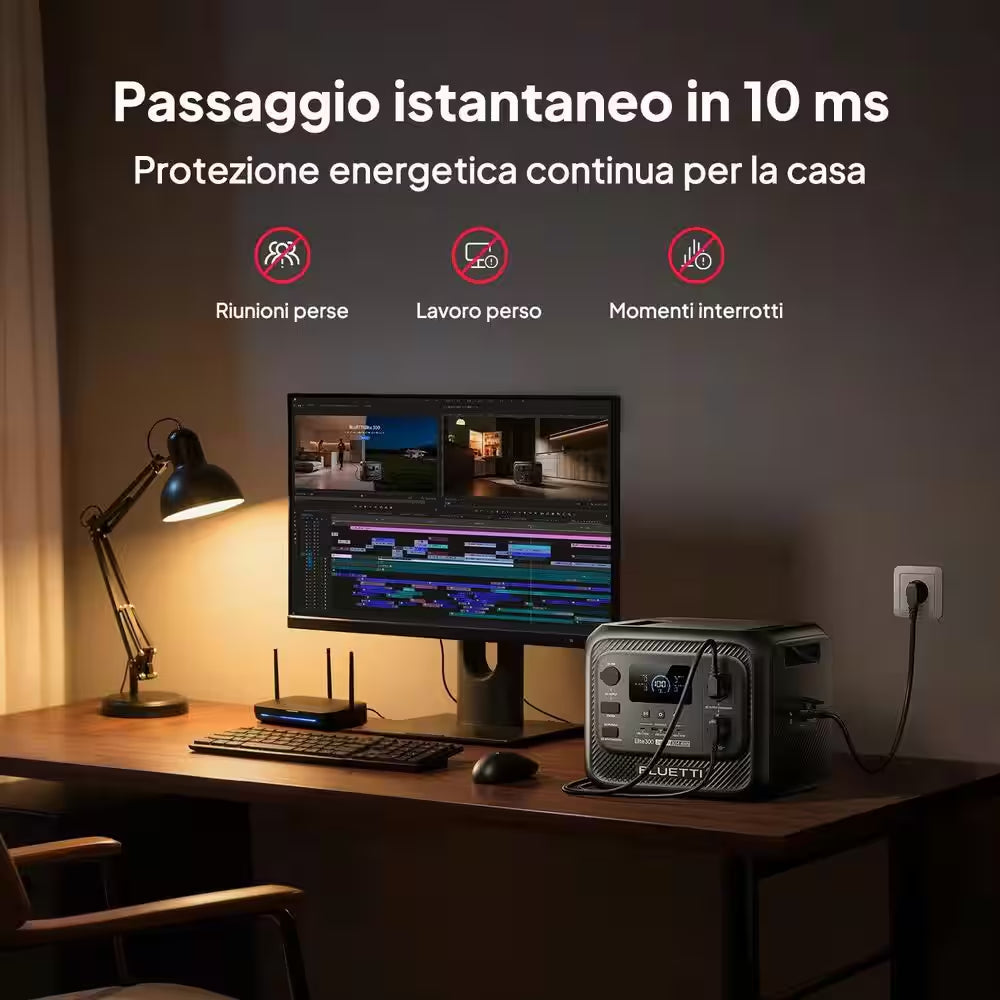 2400W Output 3014Wh Power Station Lifepo4 Battery Generator for Home Backup