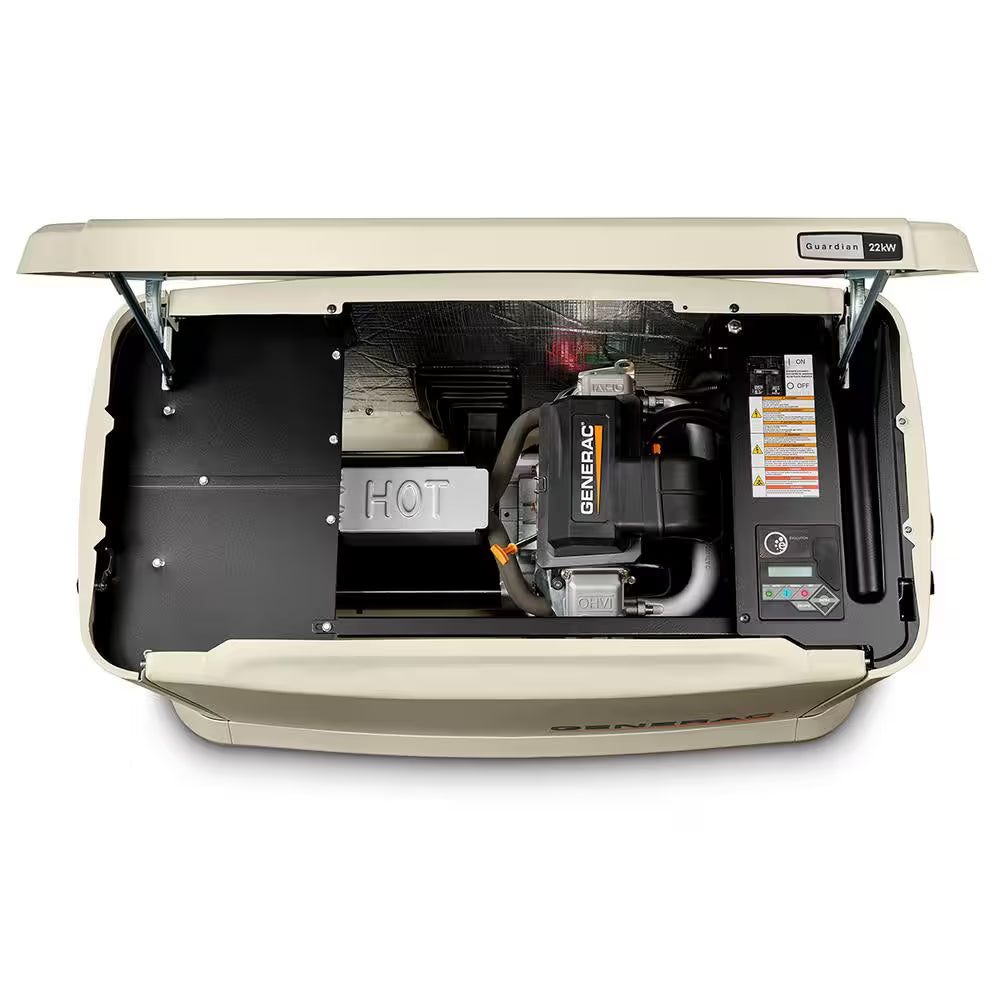 Guardian 20,000-Watt (LP) / 18,000-Watt (NG) Air-Cooled Whole House Generator with Wi-Fi and 200-Amp Transfer Switch