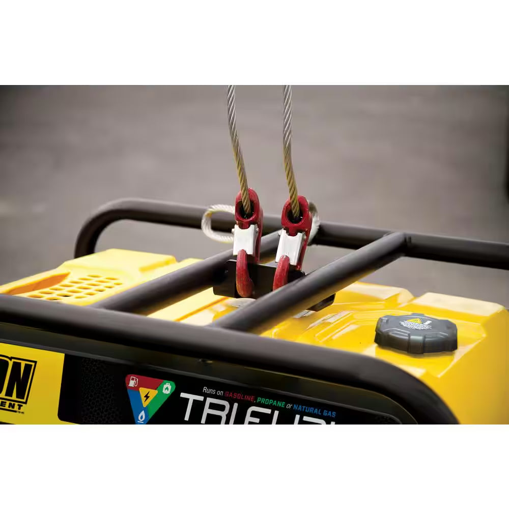 15,000/12,000-Watt Electric Start Gasoline Propane and Natural Gas Tri-Fuel Portable Generator, CO Shield, NG/LPG Hoses