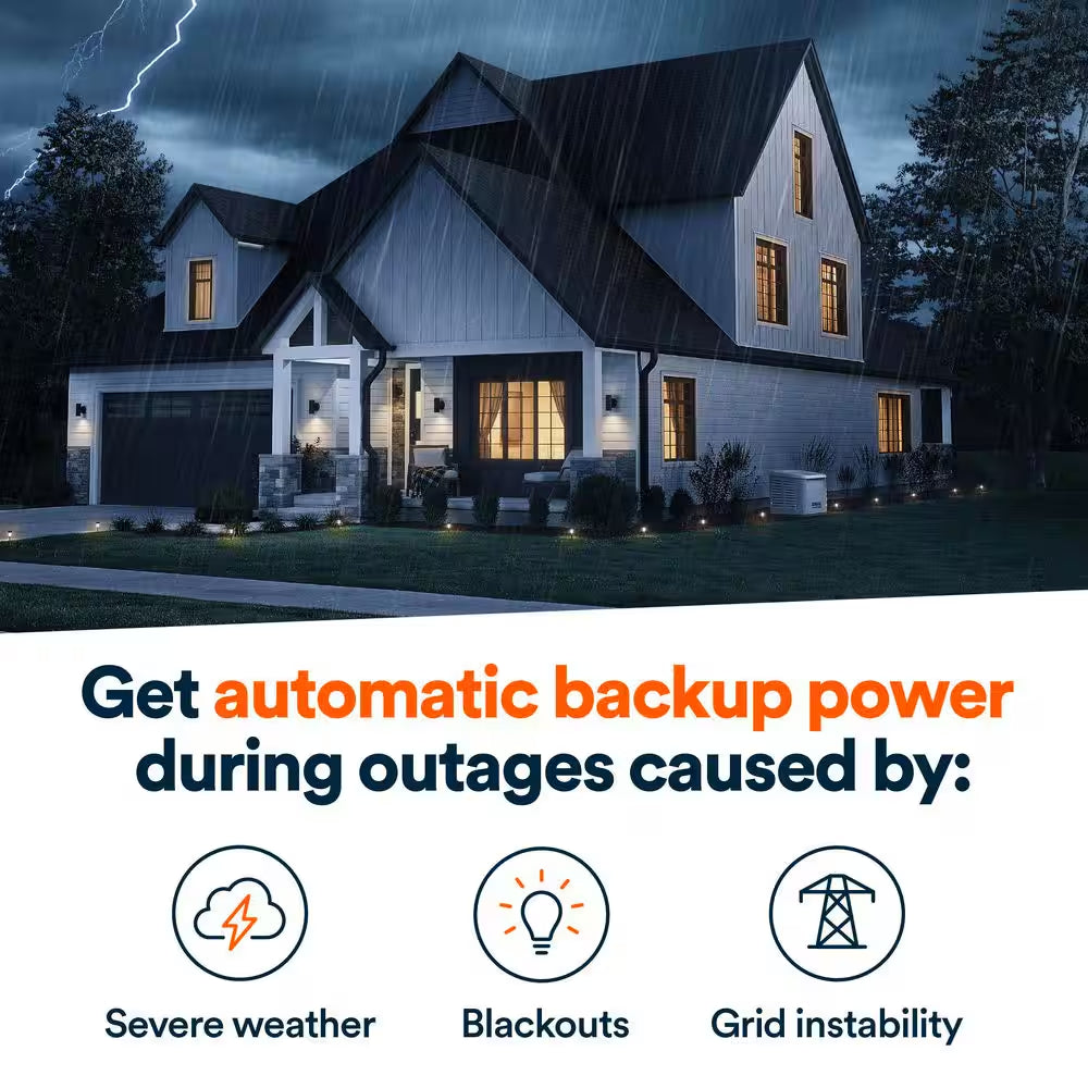 28,000 Watt Air-Cooled Whole House Home Standby Generator