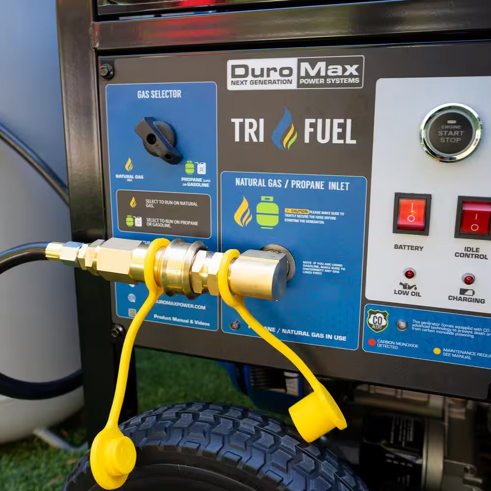 15,000-Watt/12,000-Watt Tri-Fuel Remote Start Gasoline Propane Natural Gas Portable Generator with CO Alert
