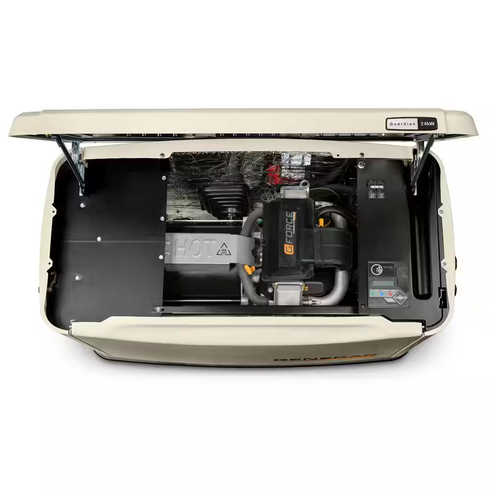 24,000 Watt - Dual Fuel Air- Cooled Whole House Home Standby Generator, Smart Home Monitoring & 200-AMP Transfer Switch