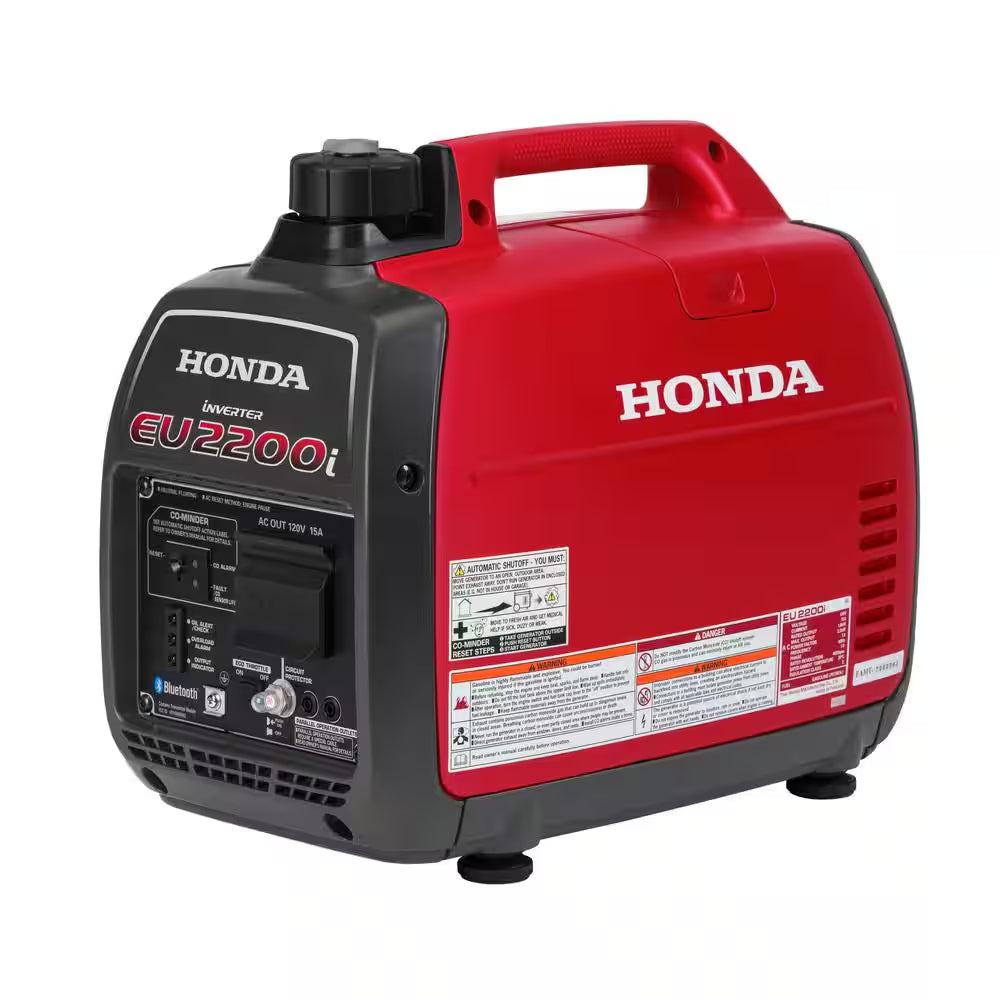 2,200-Watt Recoil Start Gasoline Powered Inverter Generator with with Advanced CO Shutdown