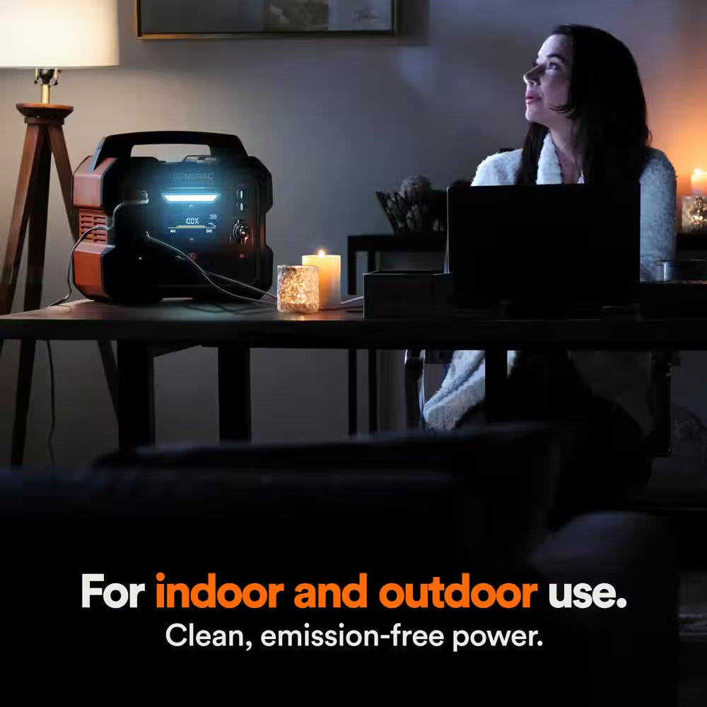 1600W Output / 3200 Peak 2106Wh Portable Battery Power Station with Push Button Start and Solar Charging - GB2000