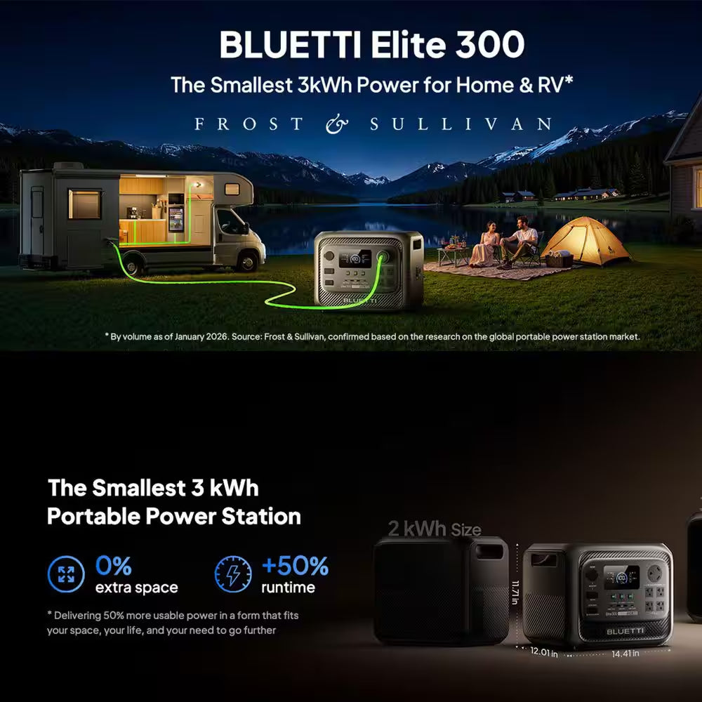 2400W Output 3014Wh Power Station Lifepo4 Battery Generator for Home Backup