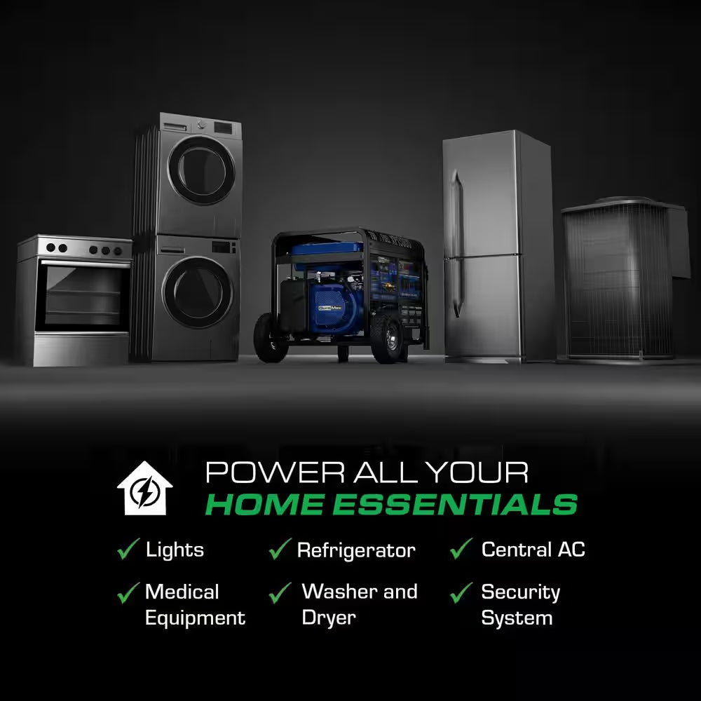 13,000-Watt/10,500-Watt Tri-Fuel Remote Start Gasoline Propane Natural Gas Portable Generator with CO Alert